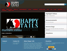 Tablet Screenshot of happytailsservicedogs.com